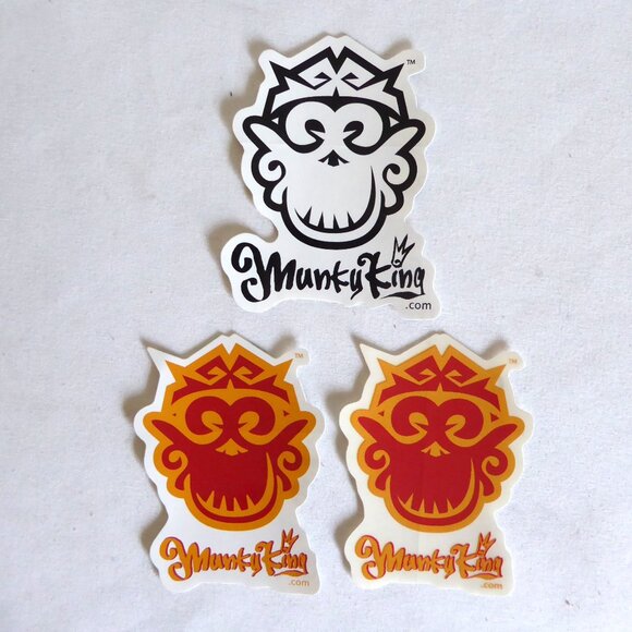 NEW MUNKYKING MONKEY WINDOW STICKER VINYL DECAL LOT OF 3 - Picture 1 of 4